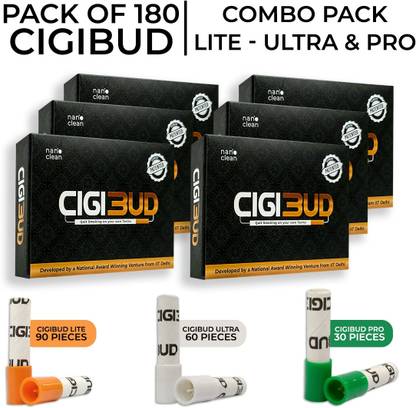 Cigibud Nanoclean Anti-Smoking Filter | As seen on Shark Tank India | Combo Smoking Cessations