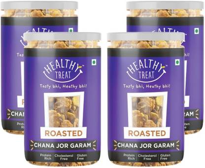 Healthy Treat Roasted Chana JOR Garam ( Pack of 4, Each 200 gm )