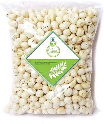 VEXA NATURALS Regular Lotus Seed Pop/Gorgon Nut Puffed Kernels (Phool Makhana) - Big Size