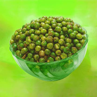 FreshTrain Masala Matar Namkeen | Roasted Spicy Green Masala Peas Snacks | Crunchy Vatana