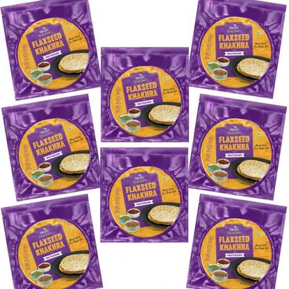 Vedic Garden Flax Seed Healthy Khakhra With Multigrains, Crispy Indian Snacks, Diet Friendly