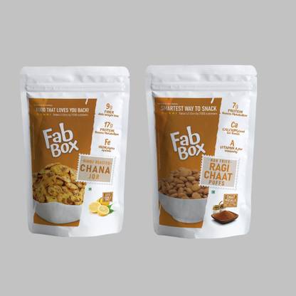 FabBox Nimbu Roasted Chana Jor | Ragi Chaat Puff