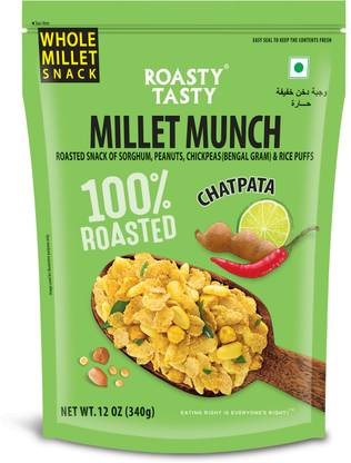Roasty Tasty Millet Munch Chatpata Roasted Namkeen Snack