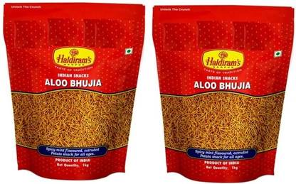 Haldiram's Nagpur Aloo Bhujia - 1kg (Pack of 2)