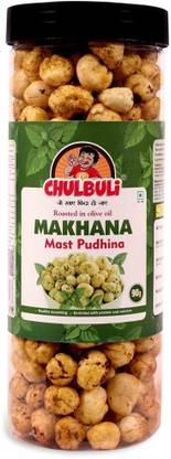 ppchulbuli MAST PUDINA Makhana Roasted in Olive Oil Lotus Seeds(Makhana)