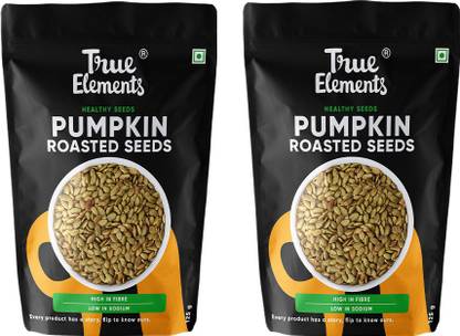 True Elements Roasted Pumpkin Seeds, Boost Immunity, Edible seeds, Rich in Protein and Fiber