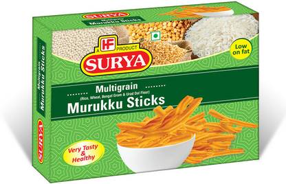 Surya MULTI GRAIN MURUKKU STICKS - 200G (Pack of 2)