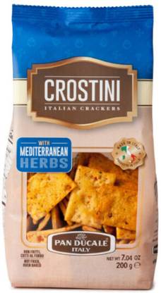 Pan Ducale Crostini Italian Crackers with Mediterranean Herbs Pack of 1