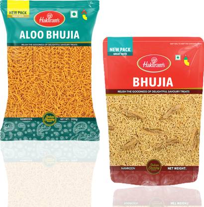 Haldiram's Aloo Bhujia and Bhujia Combo | Fresh & Tasty Snack | Namkeen & Savouries