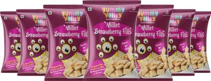 Yummy Valley Millet Strawberry Fills Pack of 10