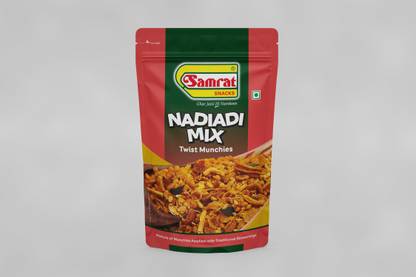 SAMRAT Nadiadi Mix Twist Munchies Namkeen Savor the Twist of Flavor in Every Snack Bite