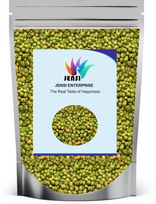 Jensi Healthy Gujarati Roasted Green peas(NamkeenMatar)Roasted Green Chilly Spicy Peas
