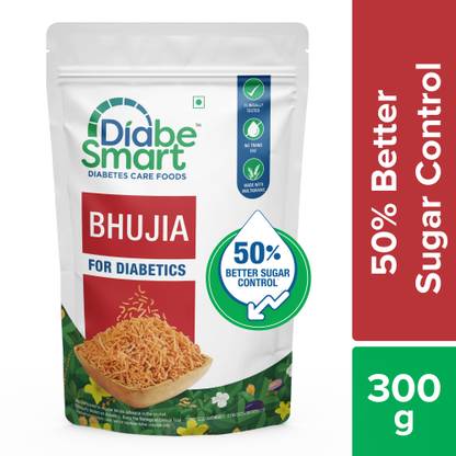 DiabeSmart Diabetic Snacks Bhujia|50% Better Sugar Control|No Trans Fat Healthy Namkeen