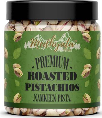 Medhyata Premium California Roasted Pistachios Large Lightly Salted Pista [Jar Pack]