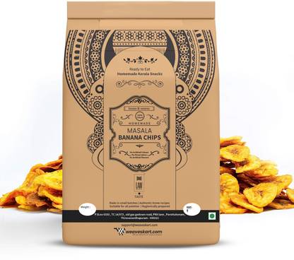looms & weaves Ready to eat Kerala Snacks - Masala Banana Chips ( 250 gm) - Home Made