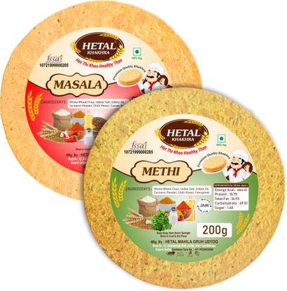 Hetal Khakhra COMBO METHI K KHAKHRA X SPICY MASALA KHAKHRA