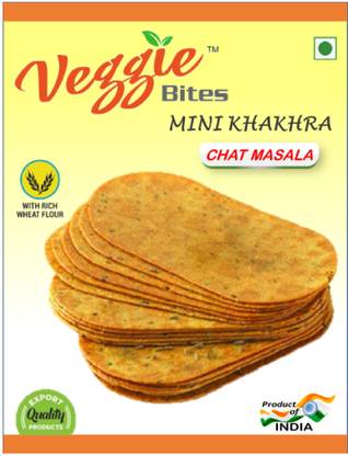 veggie bites Indian Healthy Snacks Chat Masala Khakhra