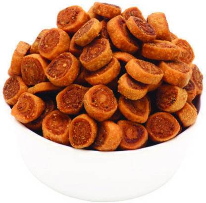 Royal foodery Chai Time Snack | Ready to Eat Bhakarwadi Snacks | Mini Bhakarwadi 0.5 KG