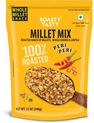 Roasty Tasty Millet Mix Peri Peri Roasted Namkeen Snack