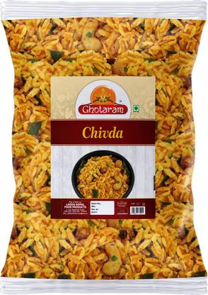 घोटाराम ड्राइफ्रूट मिक्स डायट कॉर्नफ्लेक्स पोहा मिक्स चिवडा चिवड़ा नमकीन स्नैक्स-250जी*1पैक