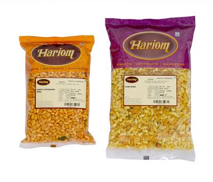 Hariom Combo Pack Of 2 | Puri Bhel - 200gm | Sangli Bhadang Bhel - 200gm