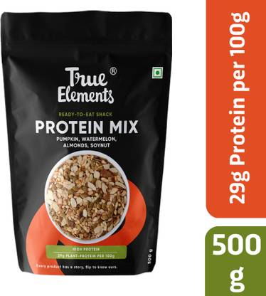 True Elements Protein Mix Roasted mix seeds, Edible seeds, High Protein, Ready to eat snack
