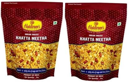 Haldiram's Nagpur Khatta Meetha 1kg (Pack Of 2)