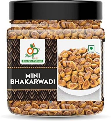Organic Purify Traditional Gujarati Style Mini Bhakarwadi, 250g [Crunchy,& Flavourful] Jar Pack