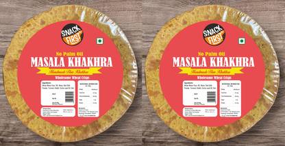 SNACK FIRST Masala Khakhra Thin Handmade, 1kg, Whole Wheat, No Palm oil, Gujarati Snack