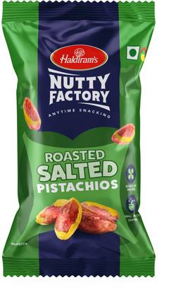 Haldiram's Nutty Factory Roasted Salted Pistachios without Shell