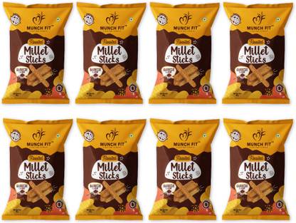 Munch Fit Healthy, Tasty & Crispy Millet Sticks | Barbeque