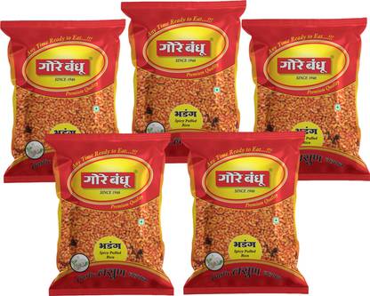 Gore Bandhu Garlic Bhadang (Pack of 5) 200 gm Each