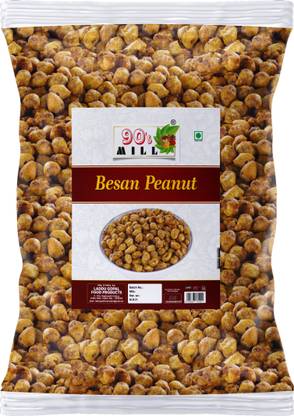 90's MILL Besan Java Nuts Cracker Namkeen Tasty Peanuts Masala Coated Moongfali-300g*1Pack