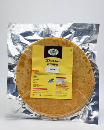 Swadeshi Farms Handmade Gujarati Khakhra Snacks Natural Salted Plain Crispy, Khakhra - 200 Gms