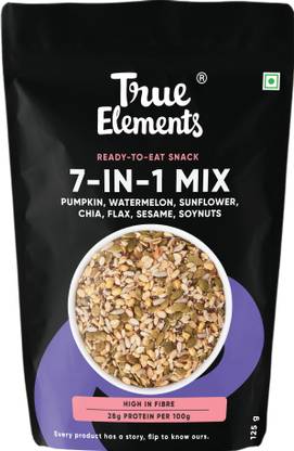 True Elements 7 in 1 Super Seeds and Nut Mix for weight loss, Healthy snacks | Edible seeds