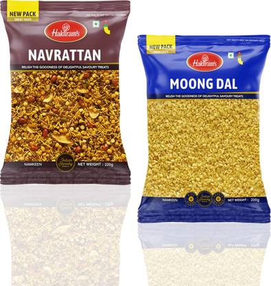 Haldiram's Navrattan and Moong Dal Combo | Fresh & Tasty Snack | Namkeen & Savouries