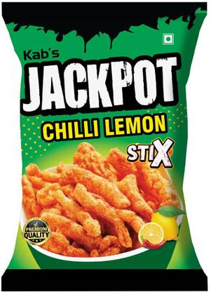 JACKPOT Chiili Lemon Stix Flavour Snack 80 gm ( Imported ) ( Pack of 1 )