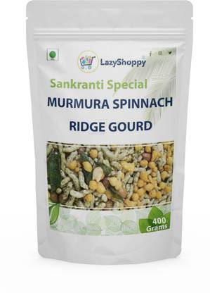 Lazy Shoppy Spinnach Murmura Tasty & Crunchy Tea-time Namkeen Healthy Tea Snacks