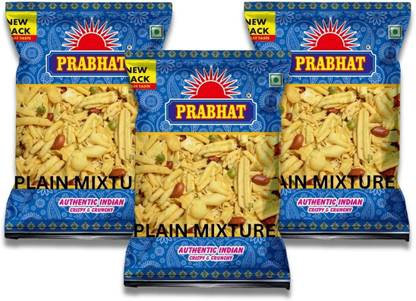 PRABHAT NAMKEEN Plain Mixture Namkeen, Perfect Snacks Nutritive Namkeen, Spicy and Flavourful