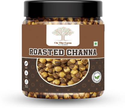 on the farm Roasted Channa | Crunchy Roasted Gram | Healthy & Protein-Rich Snack
