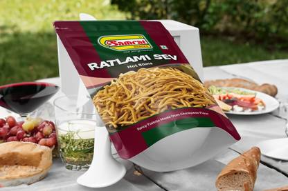 SAMRAT RATLAMI SEV Hot Slims Magic Spicy & Crispy Taste Namkeen|Ghar Jaisi Hi Namkeen|
