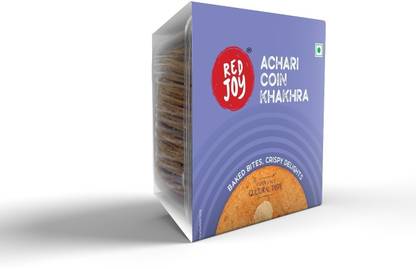 RED JOY Achari Coin Khakhra | 200 Gram Each, Pack of 3