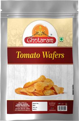 GHOTARAM Marwari Tomato Tango Flavour Aloo Chips Wafers Fried Potato Chips-350g*1Pack