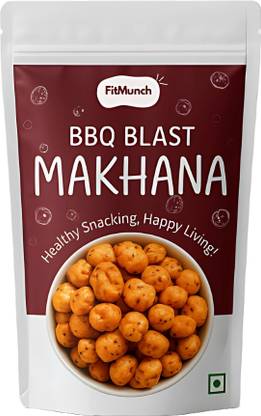 FitMunch BBQ BLAST ROASTED MAKHANA | Flavoured Lotus Seeds
