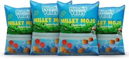 Yummy Valley Millet Mojo Cheese Balls | Healthy & Guilt Free Snacks for Kids & Adults