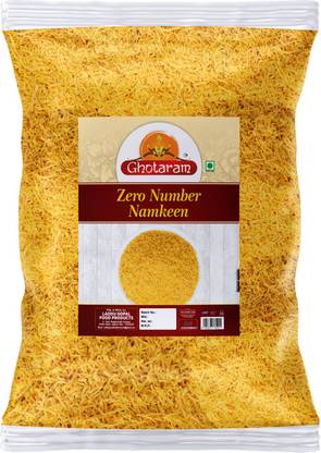 GHOTARAM Chat Papdi Sev Indore Non Spicy (Nylon Sev) Zero Number Sev Fiki SEV-300g*1Pack