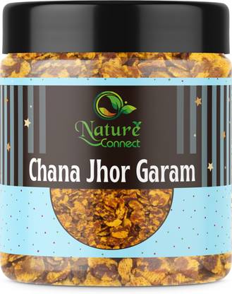 NATURE CONNECT Chana Jor Garam | Healthy Low Calorie High Protein Snacks | Jar Pack