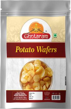 GHOTARAM Himalayan Pink Rock Salty Potato Chips Aloo Chips Batata Wafer Snacks-850g*1Pack