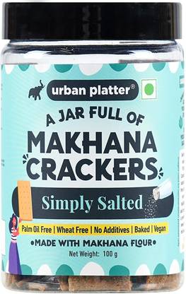 urban platter A Jar Full of Simply Salted Makhana Crackers, 100g