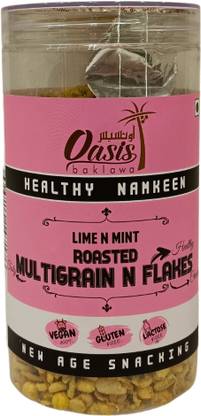 OASIS Baklawa Lime N Mint Roasted Multigrain N Crunchy Flakes Healthy Namkeen